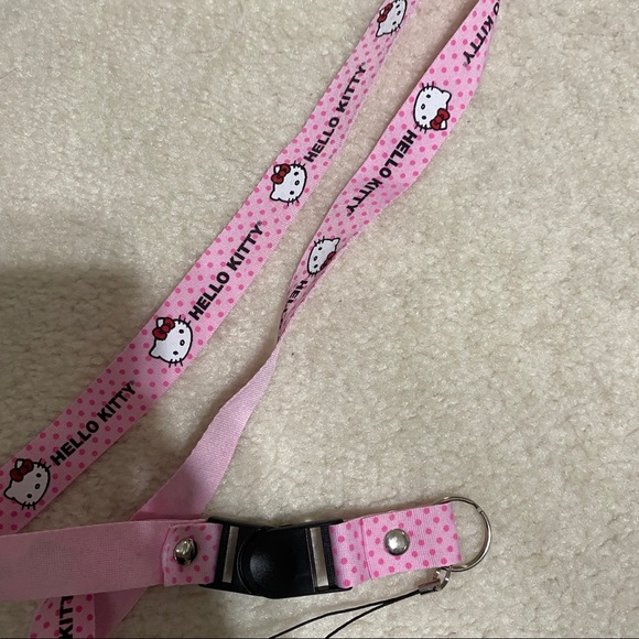 Hello Kitty Accessories - pink hello kitty lanyard good condition y2k